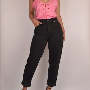 Levi’s 550 Vintage Classic Relaxed Cotton High Rise 90s Mom Jeans Black 12M 501